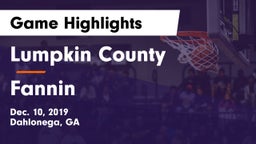 Lumpkin County  vs Fannin Game Highlights - Dec. 10, 2019