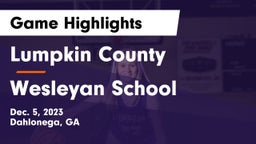 Lumpkin County  vs Wesleyan School Game Highlights - Dec. 5, 2023