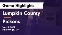 Lumpkin County  vs Pickens  Game Highlights - Jan. 3, 2024