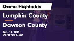 Lumpkin County  vs Dawson County  Game Highlights - Jan. 11, 2024