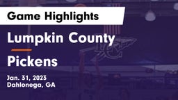 Lumpkin County  vs Pickens  Game Highlights - Jan. 31, 2023