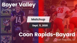 Matchup: Boyer Valley vs. Coon Rapids-Bayard  2020