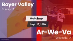 Matchup: Boyer Valley vs. Ar-We-Va  2020