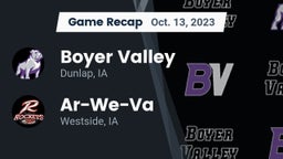 Recap: Boyer Valley  vs. Ar-We-Va  2023