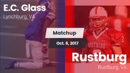 Matchup: E.C. Glass High vs. Rustburg  2017