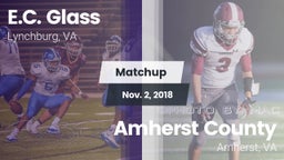 Matchup: E.C. Glass High vs. Amherst County  2018