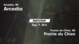 Matchup: Arcadia vs. Prairie du Chien  2016