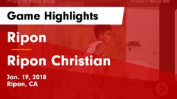 Ripon  vs Ripon Christian  Game Highlights - Jan. 19, 2018