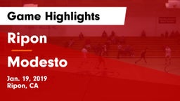 Ripon  vs Modesto  Game Highlights - Jan. 19, 2019