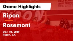 Ripon  vs Rosemont  Game Highlights - Dec. 21, 2019