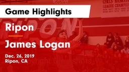 Ripon  vs James Logan  Game Highlights - Dec. 26, 2019