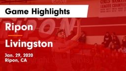 Ripon  vs Livingston  Game Highlights - Jan. 29, 2020