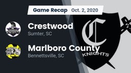 Recap: Crestwood  vs. Marlboro County  2020