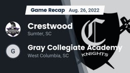 Recap: Crestwood  vs. Gray Collegiate Academy 2022