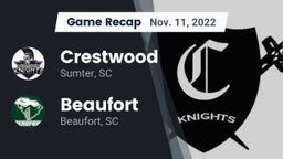 Recap: Crestwood  vs. Beaufort  2022