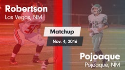 Matchup: Robertson vs. Pojoaque  2016