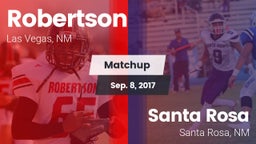 Matchup: Robertson vs. Santa Rosa  2017