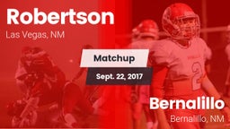 Matchup: Robertson vs. Bernalillo  2017