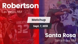 Matchup: Robertson vs. Santa Rosa  2018