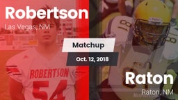 Matchup: Robertson vs. Raton  2018