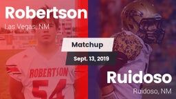Matchup: Robertson vs. Ruidoso  2019