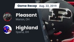 Recap: Pleasant  vs. Highland  2019
