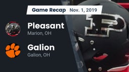 Recap: Pleasant  vs. Galion  2019