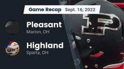Recap: Pleasant  vs. Highland  2022