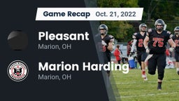 Recap: Pleasant  vs. Marion Harding  2022