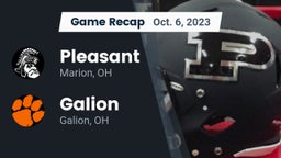 Recap: Pleasant  vs. Galion  2023