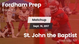 Matchup: Fordham Prep vs. St. John the Baptist  2017