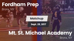 Matchup: Fordham Prep vs. Mt. St. Michael Academy  2017