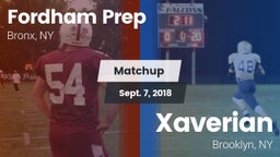 Matchup: Fordham Prep vs. Xaverian  2018