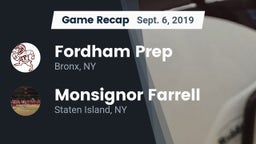 Recap: Fordham Prep  vs. Monsignor Farrell  2019