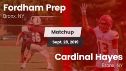 Matchup: Fordham Prep vs. Cardinal Hayes  2019