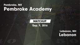 Matchup: Pembroke vs. Lebanon  2016