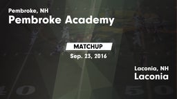 Matchup: Pembroke vs. Laconia  2016