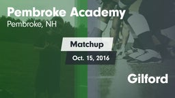 Matchup: Pembroke vs. Gilford  2016