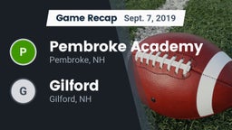 Recap: Pembroke Academy vs. Gilford  2019