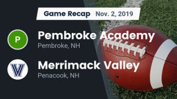 Recap: Pembroke Academy vs. Merrimack Valley  2019