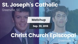 Matchup: St. Joseph's Catholi vs. Christ Church Episcopal  2016