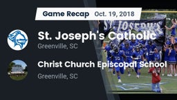 Recap: St. Joseph's Catholic  vs. Christ Church Episcopal School 2018