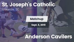 Matchup: St. Joseph's Catholi vs. Anderson Cavilers 2019
