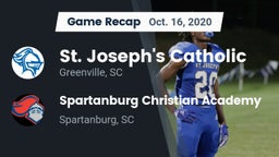 Recap: St. Joseph's Catholic  vs. Spartanburg Christian Academy  2020