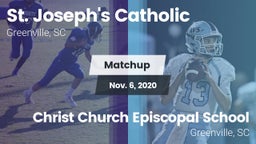Matchup: St. Joseph's Catholi vs. Christ Church Episcopal School 2020
