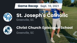Recap: St. Joseph's Catholic  vs. Christ Church Episcopal School 2021