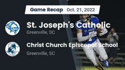 Recap: St. Joseph's Catholic  vs. Christ Church Episcopal School 2022