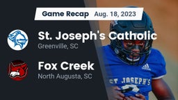 Recap: St. Joseph's Catholic  vs. Fox Creek  2023