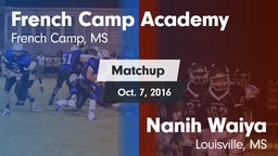 Matchup: French Camp Academy vs. Nanih Waiya  2016
