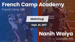 Matchup: French Camp Academy vs. Nanih Waiya  2017